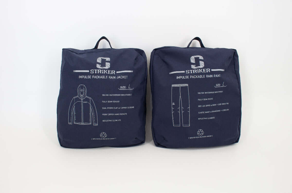 Impulse Packable Rain Jacket - Twilight Blue - Image 11