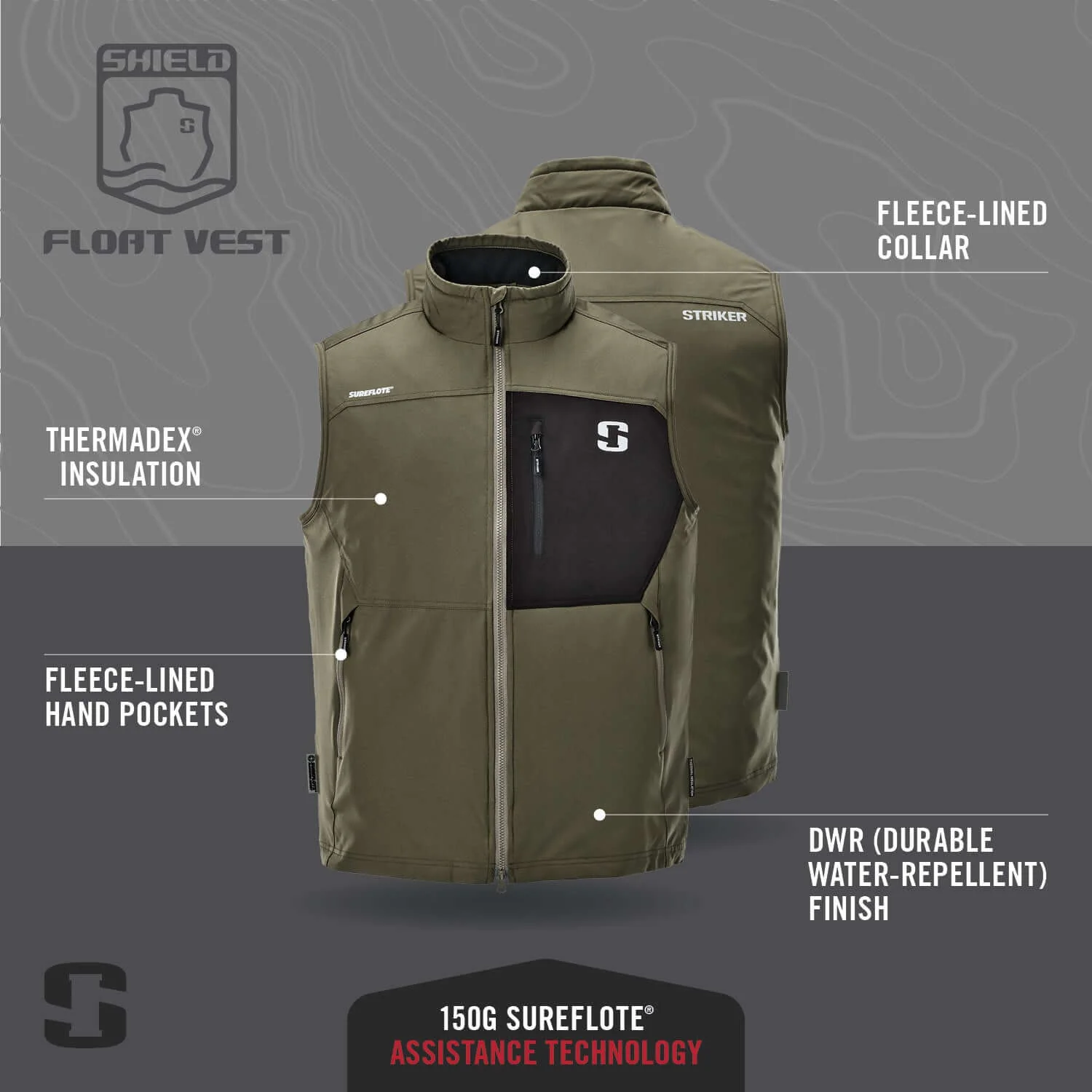 Shield Float Vest - Dark Olive - Image 4