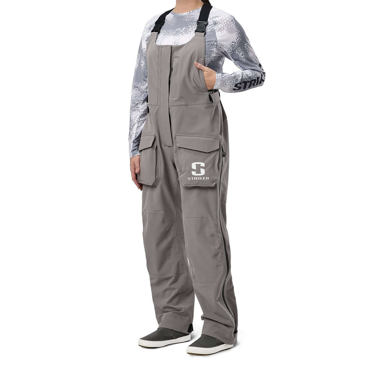 Women's Adrenaline Rain Bib - Gray - Image 3